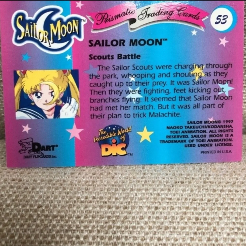 Sailor Moon Prismatic Trading Card